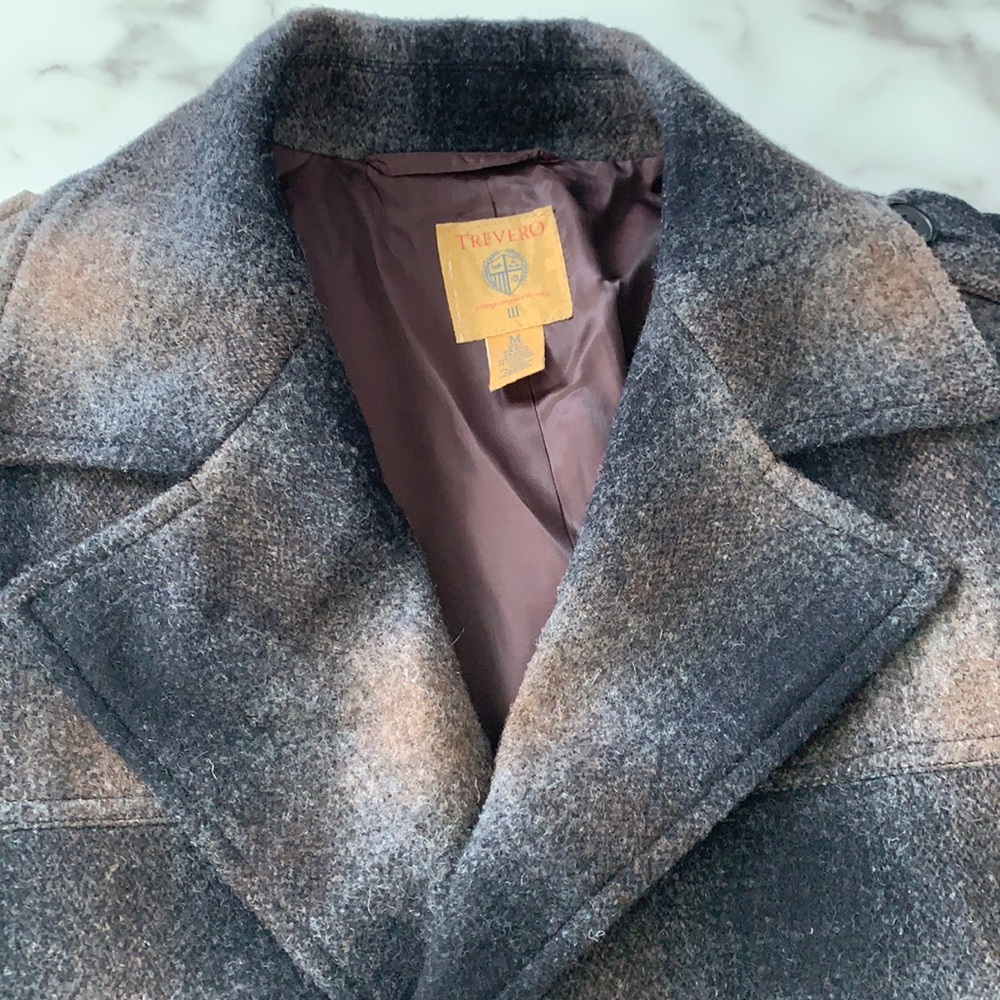 Trevero Men’s Wool blend Peacoat